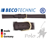 Beco Technic POLO G bracelet de montre cuir brun foncé 8mm